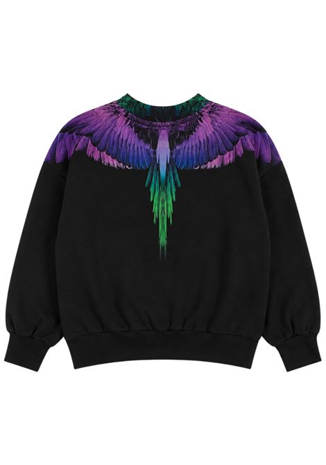 Felpa bambina nera in cotone MARCELO BURLON | JGSW061NERA